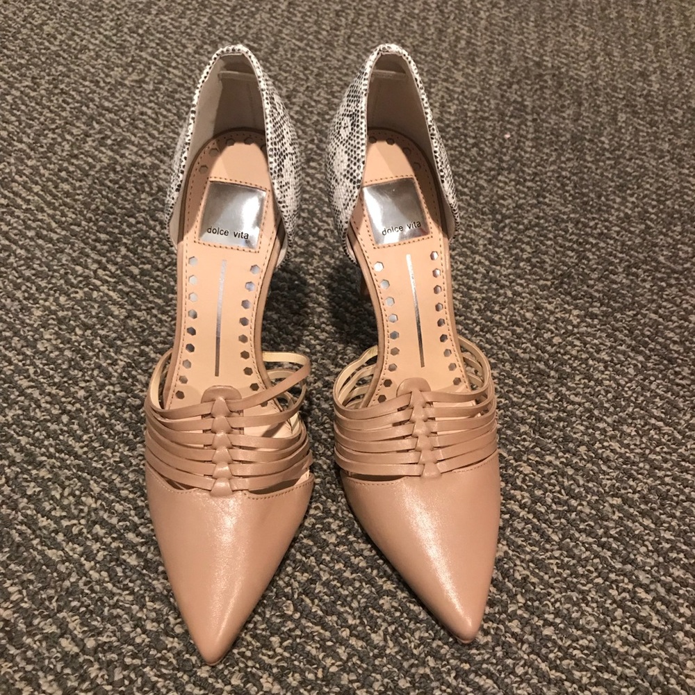 Dolce Vita Kisa Strappy Lizard-Embossed Pump